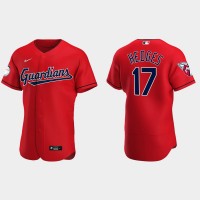 Cleveland Cleveland Guardians #17 Austin Hedges Men's Nike 2022 Authentic Alternate Stitched MLB Jersey - Red