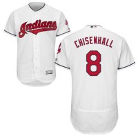 Cleveland Guardians #8 Lonnie Chisenhall White Flexbase Authentic Collection Stitched MLB Jersey