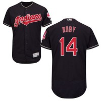Cleveland Guardians #14 Larry Doby Navy Blue Flexbase Authentic Collection Stitched MLB Jersey