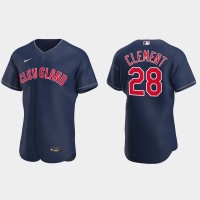 Cleveland Cleveland Guardians #28 Ernie Clement Men's Nike 2022 Authentic Alternate Stitched MLB Jersey - Navy