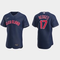 Cleveland Cleveland Guardians #17 Austin Hedges Men's Nike 2022 Authentic Alternate Stitched MLB Jersey - Navy