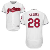 Cleveland Guardians #28 Corey Kluber White Flexbase Authentic Collection Stitched MLB Jersey