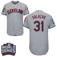 Cleveland Guardians #31 Danny Salazar Grey Flexbase Authentic Collection 2016 World Series Bound Stitched MLB Jersey