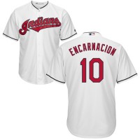 Cleveland Guardians #10 Edwin Encarnacion White New Cool Base Stitched MLB Jersey
