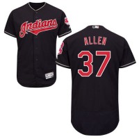 Cleveland Guardians #37 Cody Allen Navy Blue Flexbase Authentic Collection Stitched MLB Jersey