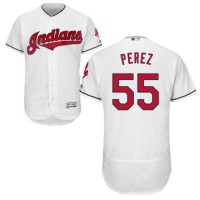 Cleveland Guardians #55 Roberto Perez White Flexbase Authentic Collection Stitched MLB Jersey