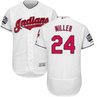 Cleveland Guardians #24 Andrew Miller White Flexbase Authentic Collection 2016 World Series Bound Stitched MLB Jersey