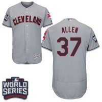 Cleveland Guardians #37 Cody Allen Grey Flexbase Authentic Collection 2016 World Series Bound Stitched MLB Jersey