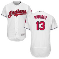 Cleveland Guardians #13 Hanley Ramirez White Flexbase Authentic Collection Stitched MLB Jersey