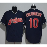 Cleveland Guardians #10 Edwin Encarnacion Navy Blue New Cool Base Stitched MLB Jersey
