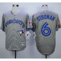 Toronto Blue Jays #6 Marcus Stroman Grey Stitched MLB Jersey