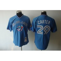 Mitchell And Ness 1993 Toronto Blue Jays #29 Joe Carter Blue Stitched MLB Jersey