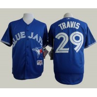 Toronto Blue Jays #29 Devon Travis Blue Alternate Cool Base Stitched MLB Jersey