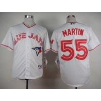 Toronto Blue Jays #55 Russell Martin White 2015 Canada Day Stitched MLB Jersey
