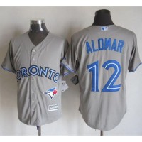 Toronto Blue Jays #12 Roberto Alomar Grey New Cool Base Stitched MLB Jersey