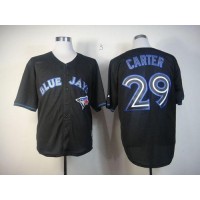 Toronto Blue Jays #29 Joe Carter Black Fashion Stitched MLB Jersey