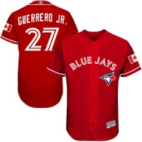 Toronto Blue Jays #27 Vladimir Guerrero Jr. Red Flexbase Authentic Collection Canada Day Stitched MLB Jersey