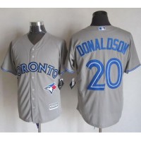 Toronto Blue Jays #20 Josh Donaldson Grey New Cool Base Stitched MLB Jersey