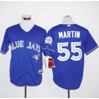 Toronto Blue Jays #55 Russell Martin Blue Alternate Stitched MLB Jersey