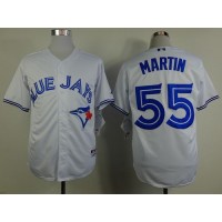 Toronto Blue Jays #55 Russell Martin White Stitched MLB Jersey