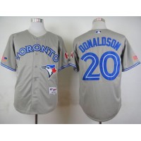 Toronto Blue Jays #20 Josh Donaldson Grey Road Cool Base Stitched MLB Jersey