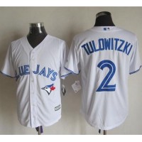 Toronto Blue Jays #2 Troy Tulowitzki White New Cool Base Stitched MLB Jersey