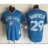 Mitchell And Ness Toronto Blue Jays #29 Jesse Barfield Blue Throwback Stitched MLB Jersey