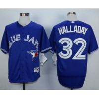 Toronto Blue Jays #32 Roy Halladay Blue Cool Base Stitched MLB Jersey