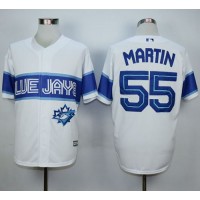Toronto Blue Jays #55 Russell Martin White Exclusive New Cool Base Stitched MLB Jersey