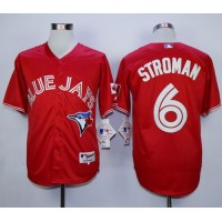 Toronto Blue Jays #6 Marcus Stroman Red Canada Day Stitched MLB Jersey