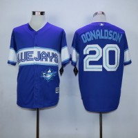 Toronto Blue Jays #20 Josh Donaldson Blue Exclusive New Cool Base Stitched MLB Jersey