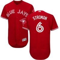 Toronto Blue Jays #6 Marcus Stroman Red Flexbase Authentic Collection Canada Day Stitched MLB Jersey