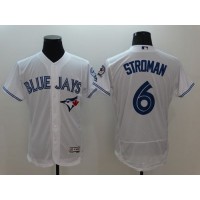 Toronto Blue Jays #6 Marcus Stroman White Flexbase Authentic Collection Stitched MLB Jersey