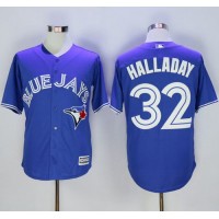 Toronto Blue Jays #32 Roy Halladay Blue New Cool Base Stitched MLB Jersey