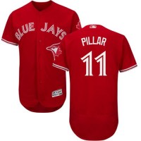 Toronto Blue Jays #11 Kevin Pillar Red Flexbase Authentic Collection Canada Day Stitched MLB Jersey