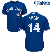 Toronto Blue Jays #14 Justin Smoak Blue New Cool Base Stitched MLB Jersey