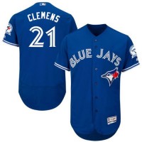Toronto Blue Jays #21 Roger Clemens Blue Flexbase Authentic Collection Stitched MLB Jersey