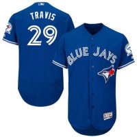 Toronto Blue Jays #29 Devon Travis Blue Flexbase Authentic Collection Stitched MLB Jersey