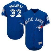 Toronto Blue Jays #32 Roy Halladay Blue Flexbase Authentic Collection Stitched MLB Jersey