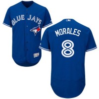 Toronto Blue Jays #8 Kendrys Morales Blue Flexbase Authentic Collection Stitched MLB Jersey