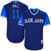 Toronto Blue Jays #11 Kevin Pillar Light Blue 