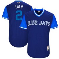 Toronto Blue Jays #2 Troy Tulowitzki Navy 