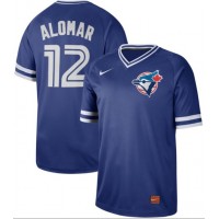 Nike Toronto Blue Jays #12 Roberto Alomar Royal Authentic Cooperstown Collection Stitched MLB Jersey