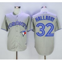 Toronto Blue Jays #32 Roy Halladay Grey New Cool Base Stitched MLB Jersey