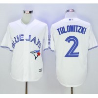 Toronto Blue Jays #2 Troy Tulowitzki White New Cool Base 40th Anniversary Stitched MLB Jersey