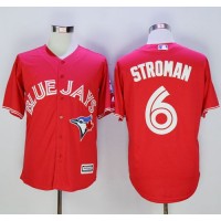 Toronto Blue Jays #6 Marcus Stroman Red New Cool Base 40th Anniversary Stitched MLB Jersey