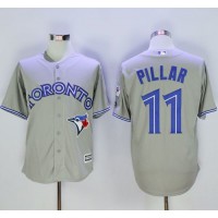 Toronto Blue Jays #11 Kevin Pillar Grey New Cool Base 40th Anniversary Stitched MLB Jersey