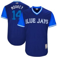 Toronto Blue Jays #14 Justin Smoak Navy 