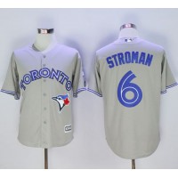 Toronto Blue Jays #6 Marcus Stroman Grey New Cool Base 40th Anniversary Stitched MLB Jersey
