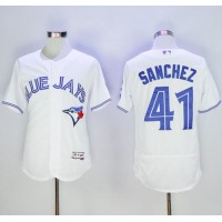 Toronto Blue Jays #41 Aaron Sanchez White Flexbase Authentic Collection Stitched MLB Jersey